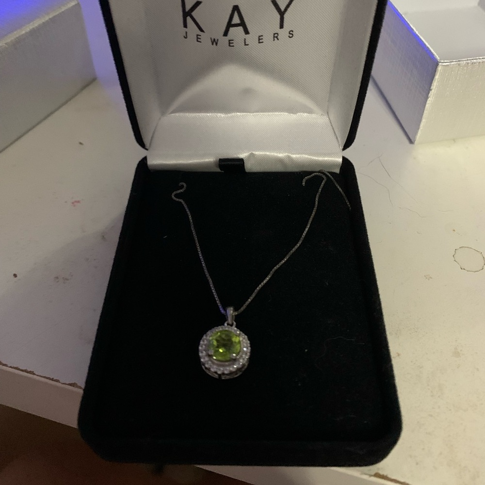 Kay jewelers august birth stone necklace. Great Christmas gift!